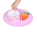 Pratos de silicone para bebês com sucção de silicone para bebês alimentando bebês de silicone grátis para bebês